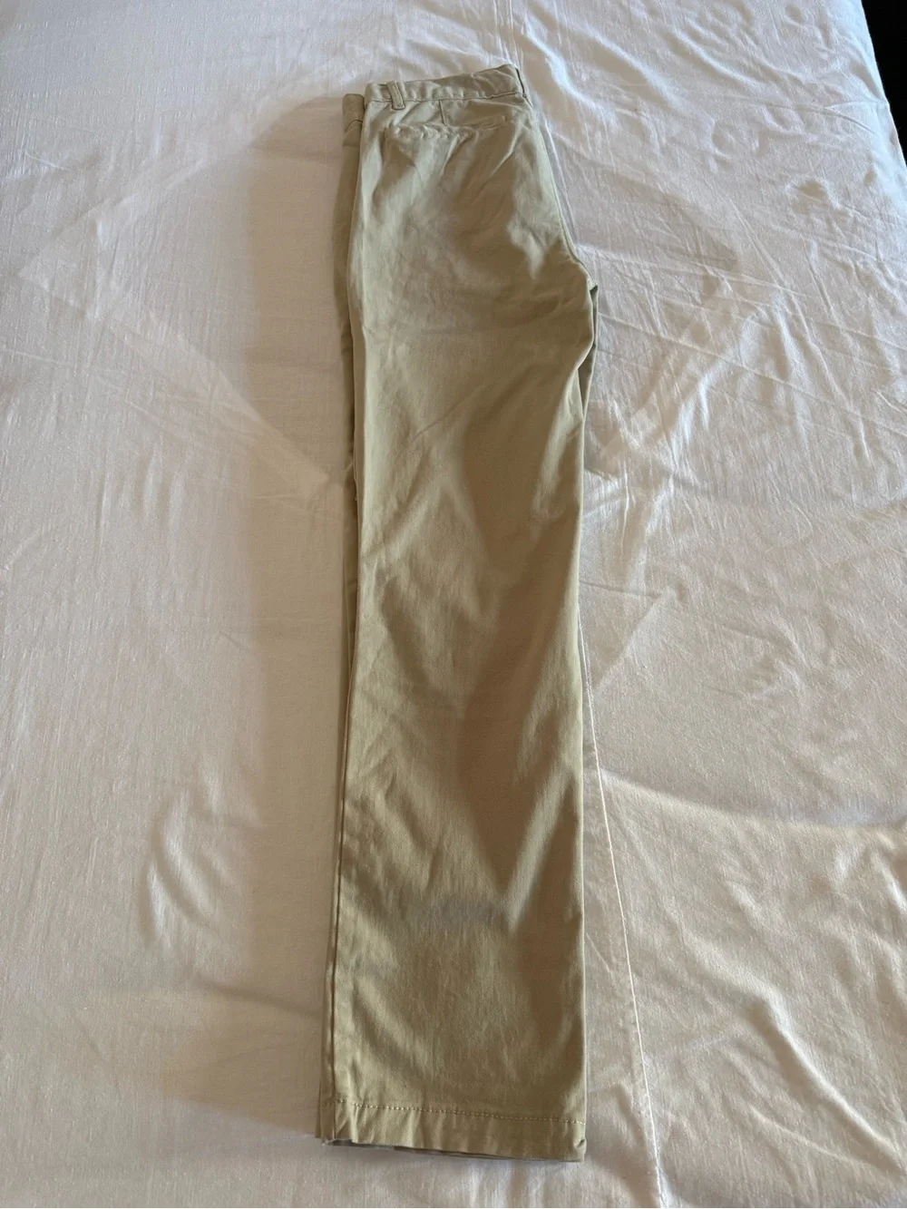 The Childrens Place Boys Khaki Tan Stretch Chino Pants Uniform Trousers Size 12